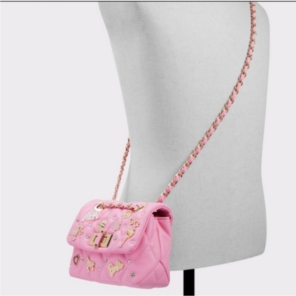 Barbie Quilted Charm Handbag Crossbody, Barbie Aldo Crossbody - Picture 6 of 15
